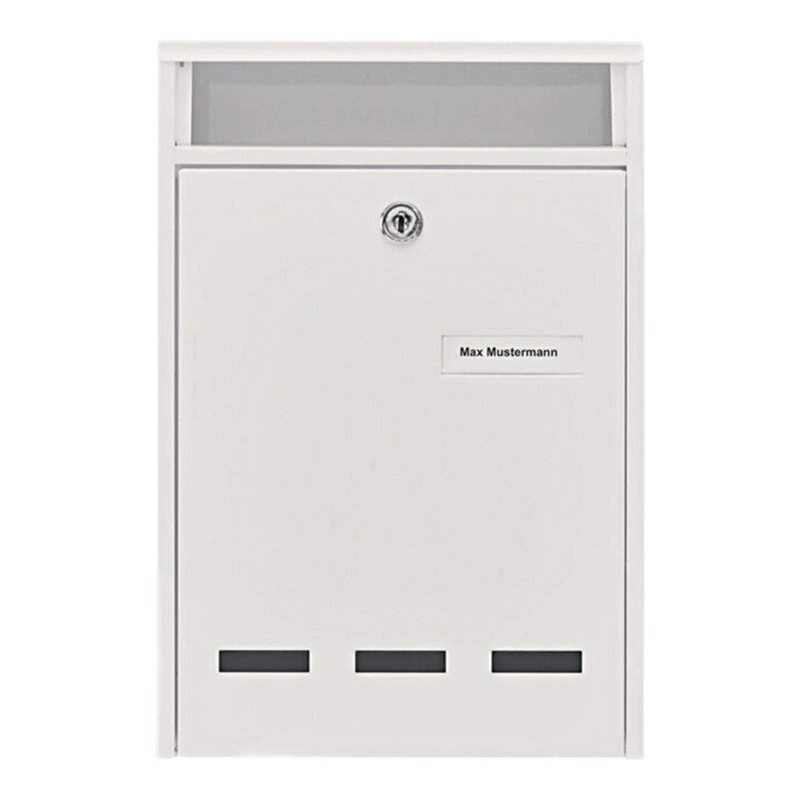 Burg-Wächter Briefkasten Wismar H.315mm B.215mm T.75mm weiß STA DIN B5