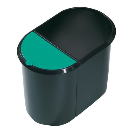 Zarges Papierkorb Duo-System schwarz/blau