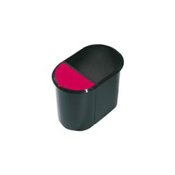 Zarges Papierkorb Duo-System schwarz/rot