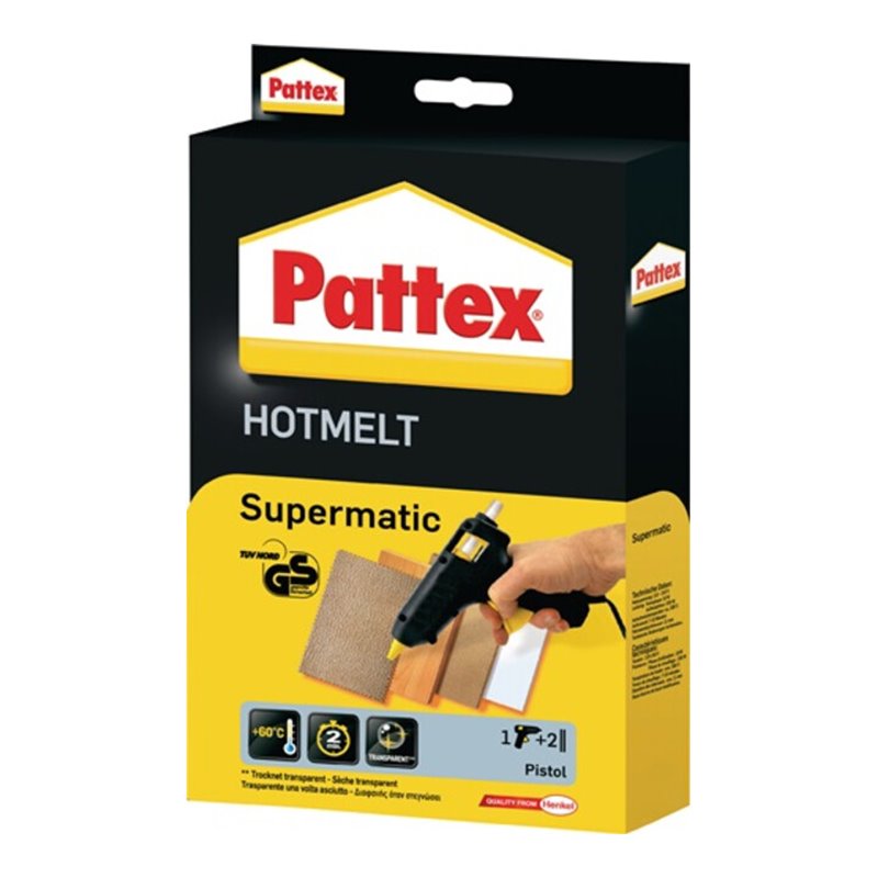 Pattex Heißklebepistole PXP 06 D.12mm m.6Patronen 230/50V/Hz