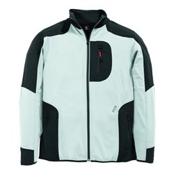 FHB RALF Jersey-Fleece-Jacke FHB Fastdry weiß-anthrazit Gr. XL