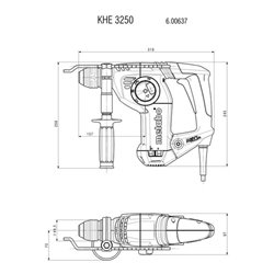 Metabo Kombihammer KHE 3250 metaBOX 165 L