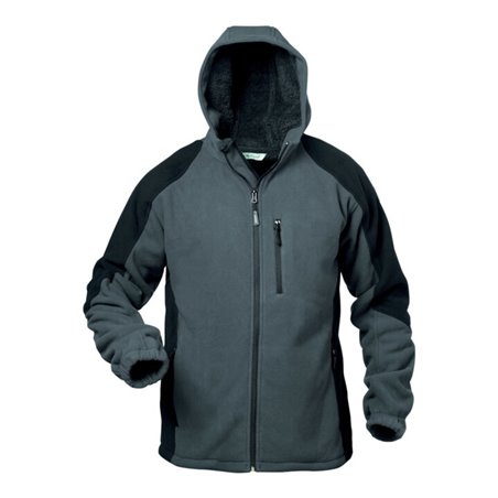 Elysee Fleecejacke Tampere Gr. XXL grau/schwarz 100% PES 1 St.