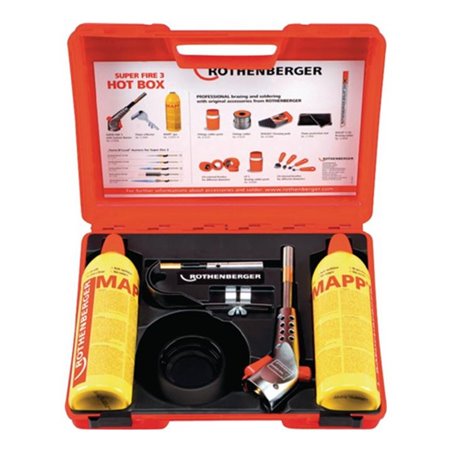 Rothenberger Hartlötgerät Super Fire 3 Hot Box Härtlöten bis 28 mm Anschluss 7/16 EU