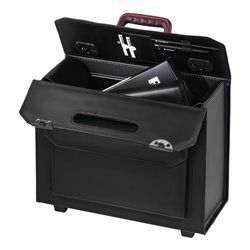 Pilotenkoffer B425xT180xH335mm 26l Leder rollb.PARAT