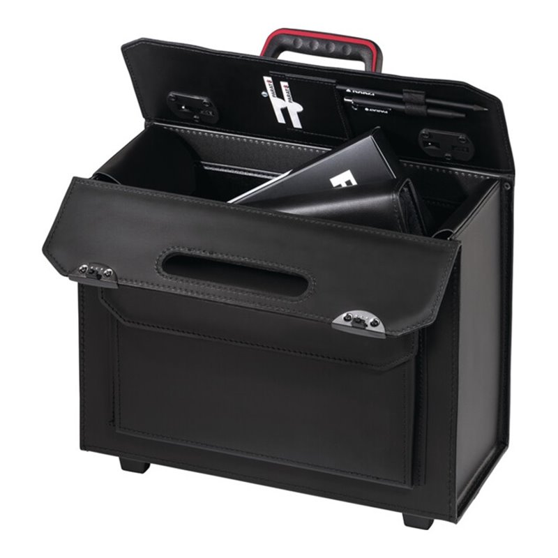 Pilotenkoffer B425xT180xH335mm 26l Leder rollb.PARAT