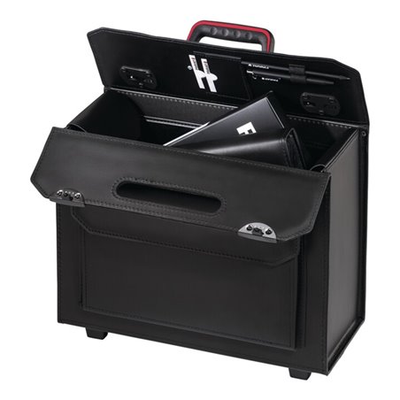 Pilotenkoffer B425xT180xH335mm 26l Leder rollb.PARAT