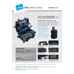 B&W Werkzeugkoffer JUMBO 6700 (flugtauglich und mobil)
