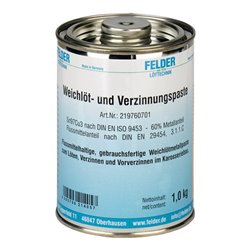 Felder Weichlöt- u.Verzinnungspaste 230-250GradC 1kg S-Sn97Cu3