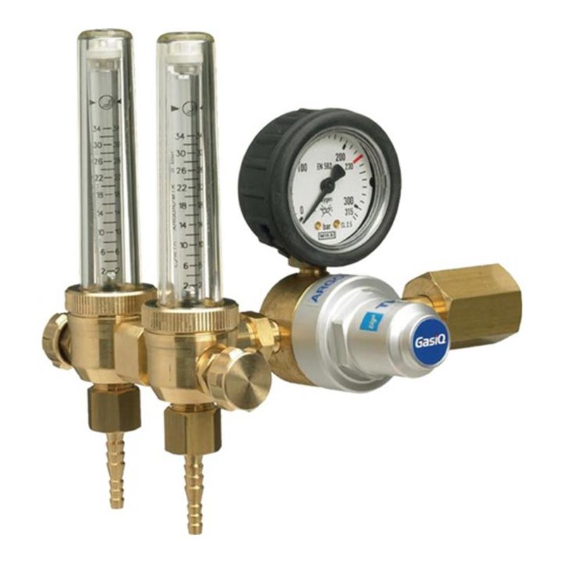 Schutzgasregler Tigex II Argon-Mix 2x0-34L mit doppeltem Durchflussmesser