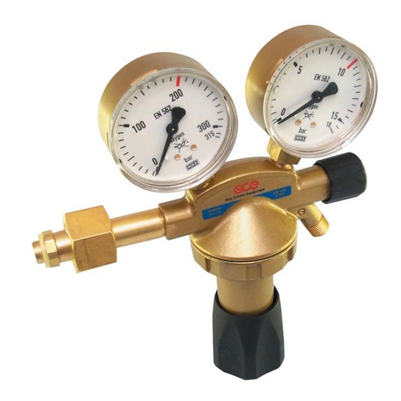 Flaschendruckminderer 200 bar, 1 stufig Sauerstoff G 1/4 10/16bar