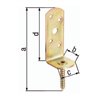 Flechtzaunhalter 115x31,5x30x75mm galv.gelb verz.L-Form GAH