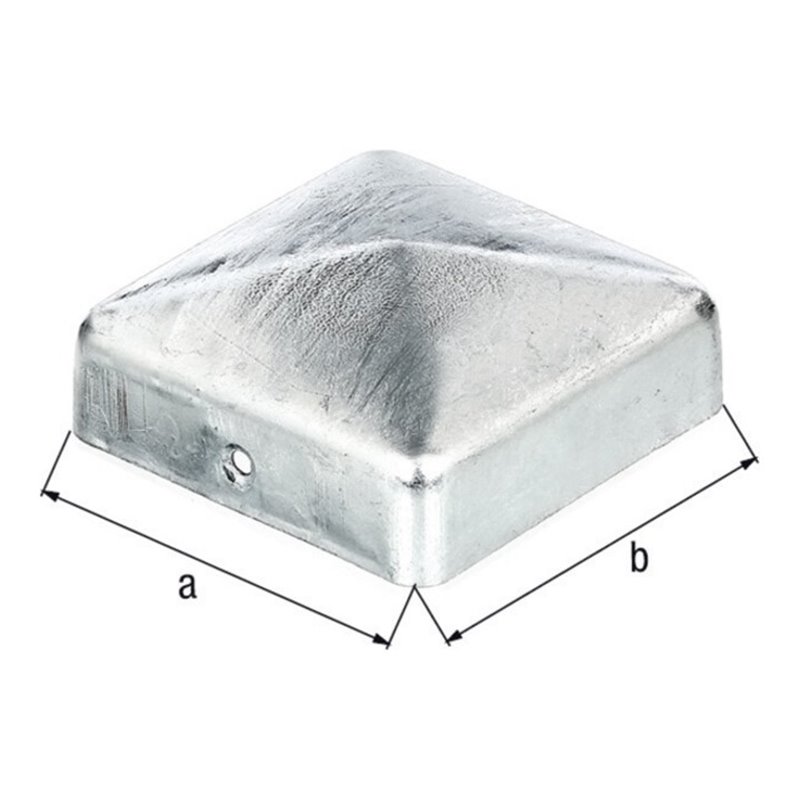 Pfostenkappe 100x100mm eck.flache Form TZN GAH