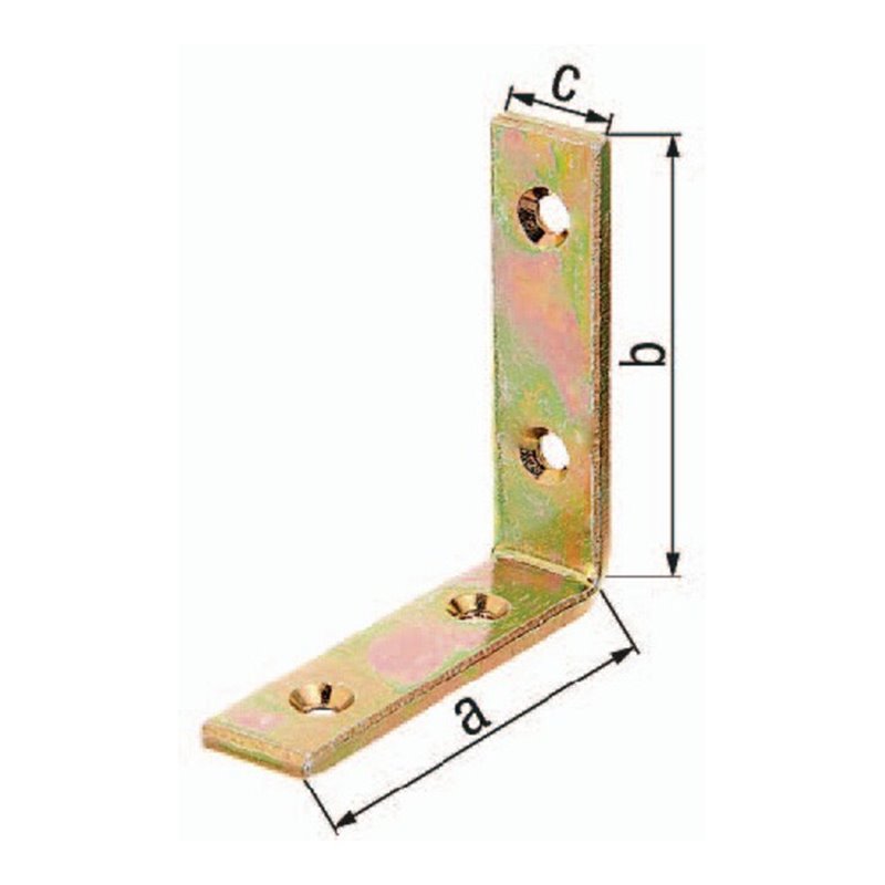 Balkenwinkel L160x160 mmmm B.20mm schmal STA roh