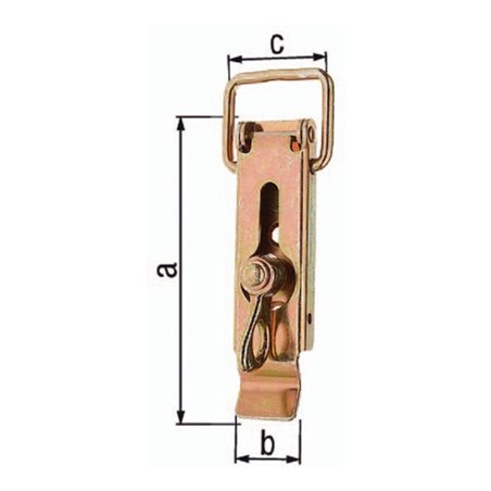 Kistenverschluss H.93mm B.30mm STA galv.verz.d.pass.GAH