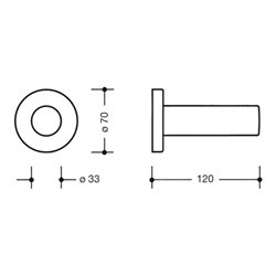 HEWI Reservepapierhalter 477.21.200 reinweiß