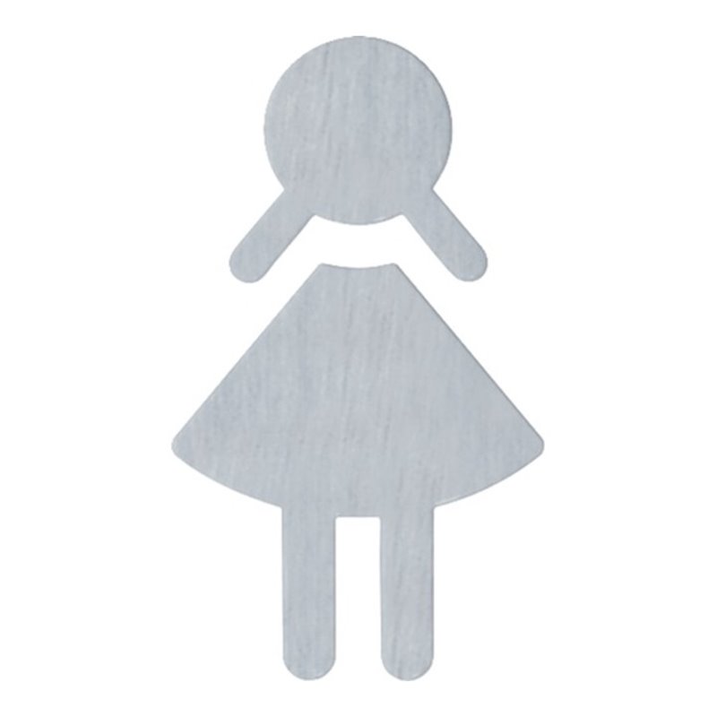 HEWI Symbol Frau 710XA.150.2 VA Farb-Nr.XA B.87mm H.150mm S.1,5mm