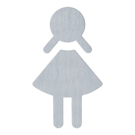 HEWI Symbol Frau 710XA.150.2 VA Farb-Nr.XA B.87mm H.150mm S.1,5mm