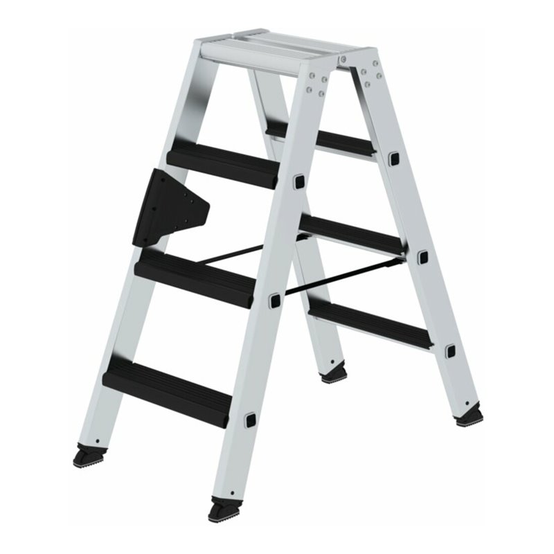 MUNK Aluminium-Stufenstehleiter beidseitig begehbar mit relax Step