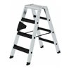 MUNK Aluminium-Stufenstehleiter beidseitig begehbar mit relax Step