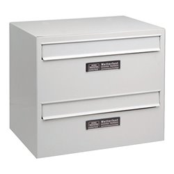 Burg-Wächter Briefkasten Dual Back 822/3822 H.360mm B.407mm T.298mm VA STA DIN C4