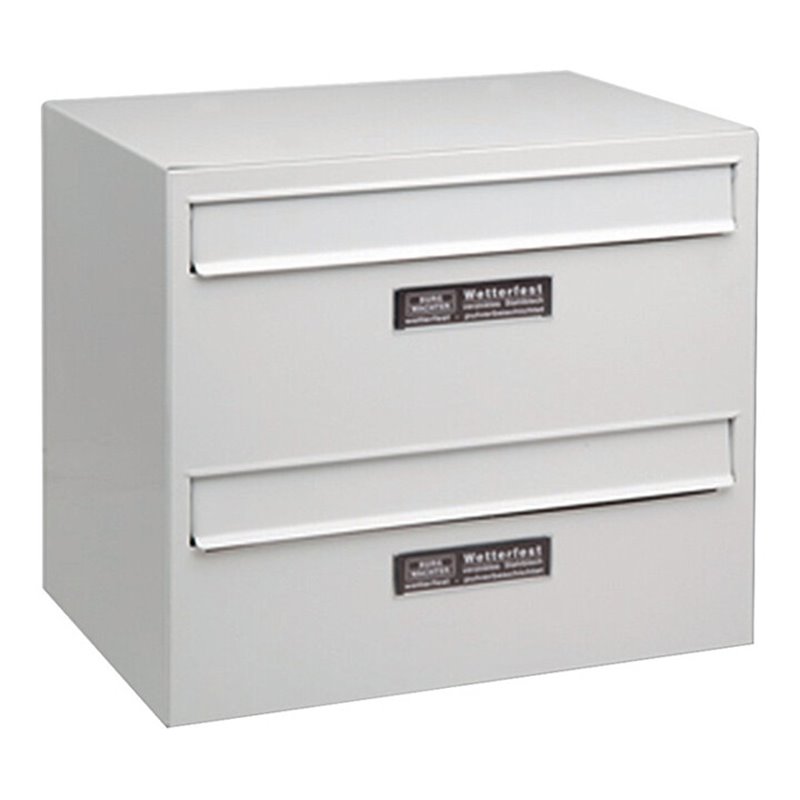 Burg-Wächter Briefkasten Dual Back 822/3822 H.360mm B.407mm T.298mm VA STA DIN C4