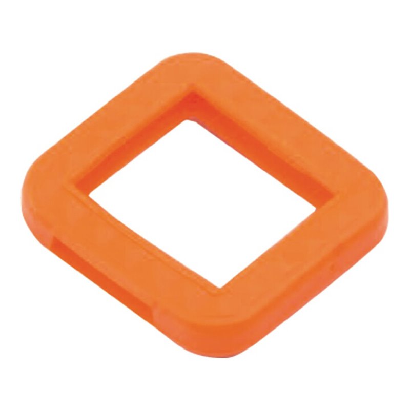 Schlüsselkennring BKS-Schlüssel farbig sortiert im Schaukasten