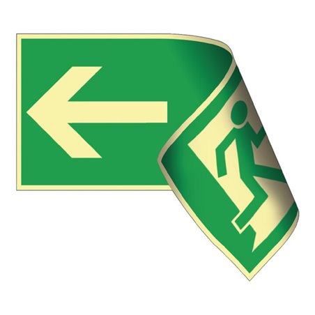 Rettungszeichen BGV A8 L297xB148mm Rettungsweg L/R doppels.Ku.