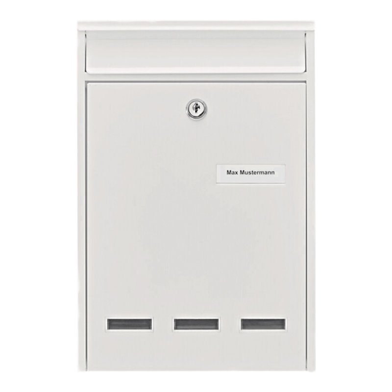Burg-Wächter Briefkasten Köln H.340mm B.255mm T.85mm weiß STA DIN C4