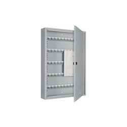 Format Schlüsselschrank S H550xB380xT80mm 1-türig Zylinderschl.Anz.Hak.100