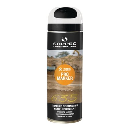 Baustellenmarkierspray Pro Marker weiß 500 ml Spraydose SOPPEC