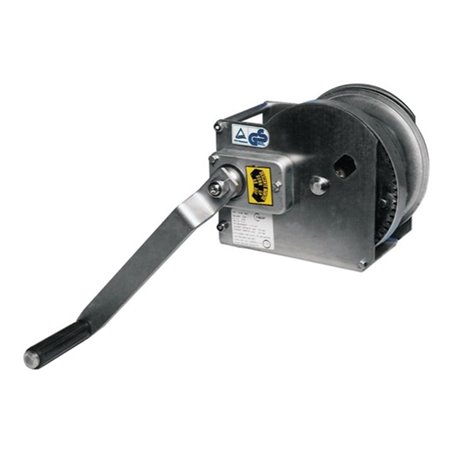 Seilwinde VA Zugkraft 750kg Kurbelkraft 20kg Reibungsbremse