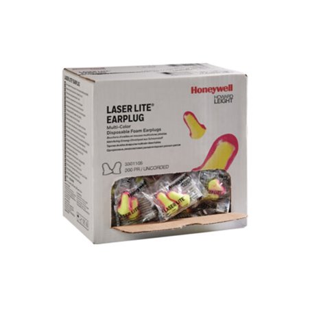 Honeywell Gehörschutzstöpsel Laser Lite EN 352-2 (SNR)35 dB Box à 200 PA (Tüte à 1 Paar)