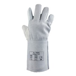Schweißerhandschuhe Gr.10,5 naturfarben Leder EN 388,EN 407 Kat.II 12 PA