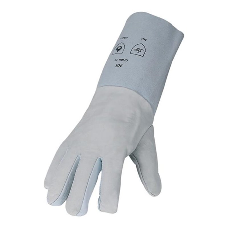 Schweißerhandschuh Gr.10 L.350mm EN388/407/420 Kat.II Vollnappa m.Spaltleder