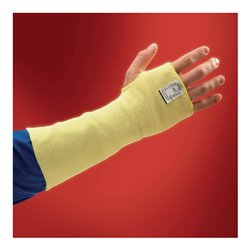 Ansell Armschützer EN388/407 Kat.II Kevlar Sleeves 70-110 L.254mm Kevlar gestrickt gelb