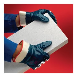 Ansell Handschuhe EN388 Kt. II Hycron 27-805 Gr.11 Baumwoll-Jersey m.Nitril blau