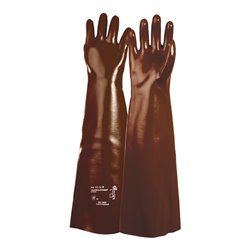 PVC-Handschuhe Vielzweck-Petroben 133 Gr.9 rotbraun BW-Trikot EN 388 Kat.II