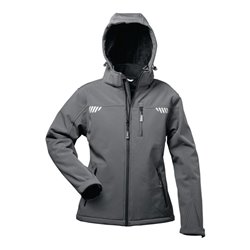 Damen Softshelljacke Hestia Gr.36 grau/schwarz