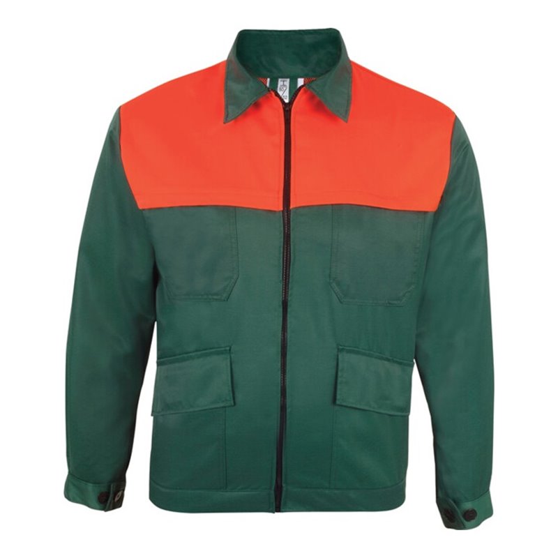 Forstjacke Gr.50/52 grün/orange