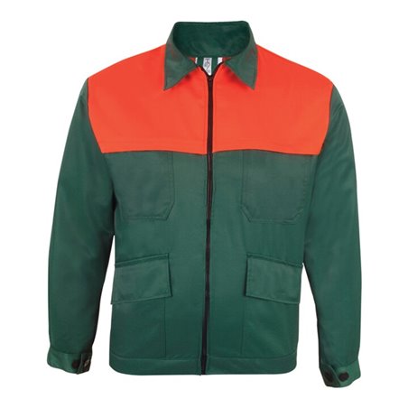 Forstjacke Gr.50/52 grün/orange
