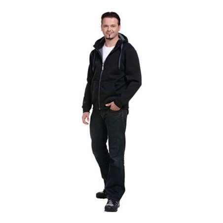 Sweatjacke Gr.XL black/carbon 100% PES