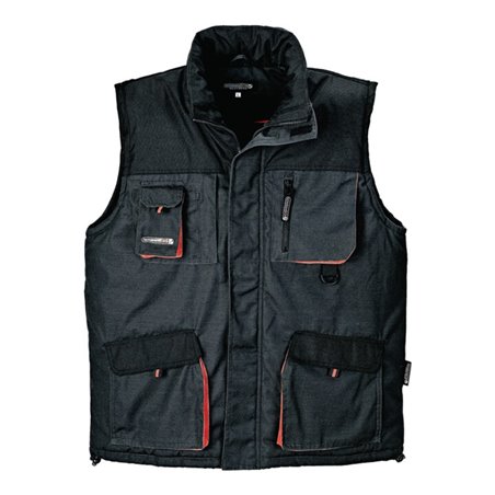 Weste Gr.M dunkelgrau/schwarz/orange TERRATREND