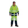 Ocean Warnschutz-Regenjacke gelb/marine Gr.L HIGH-VIS Comfort Stretch