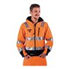 Asatex Warnschutz Softshelljacke Gr.L EN20471 Kl.III orange/schwarz