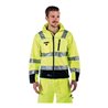 Warnschutz-Softshelljacke Gr.S gelb/schwarz PREVENT TRENDLINE