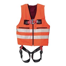MAS Warnweste mit Auffanggurt MAS 33 Quick 2-Punkt für Größe 44-54