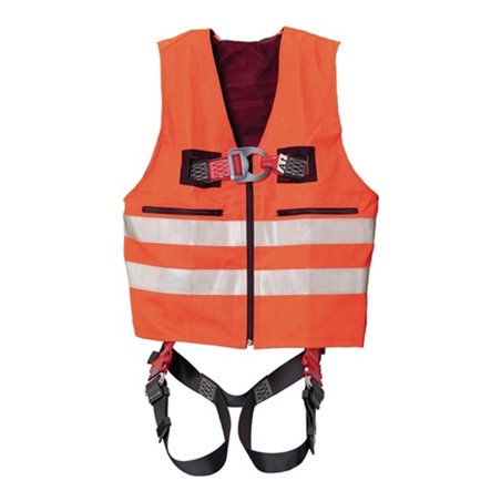 MAS Warnweste mit Auffanggurt MAS 33 Quick 2-Punkt für Größe 44-54