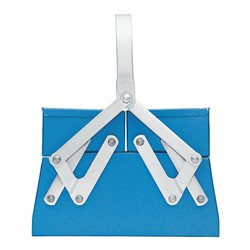 Gedore 1263 L Werkzeugkasten, leer, 3 Fächer, 160x420x225 mm