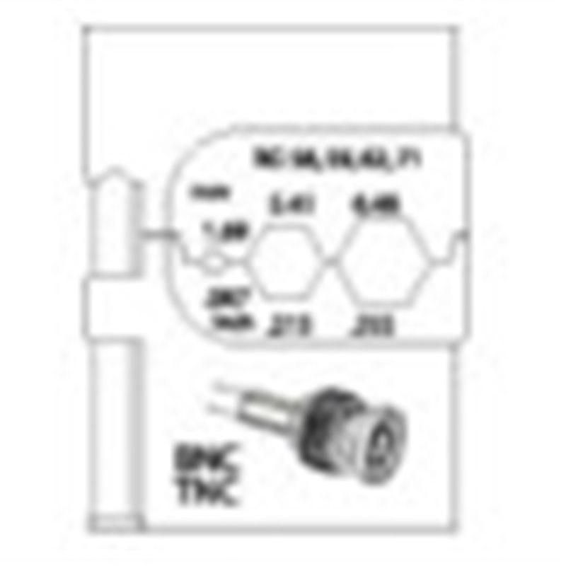 Gedore 8140-14 Modul-Einsatz für Koax-Verbinder RG 58/59/62/71
